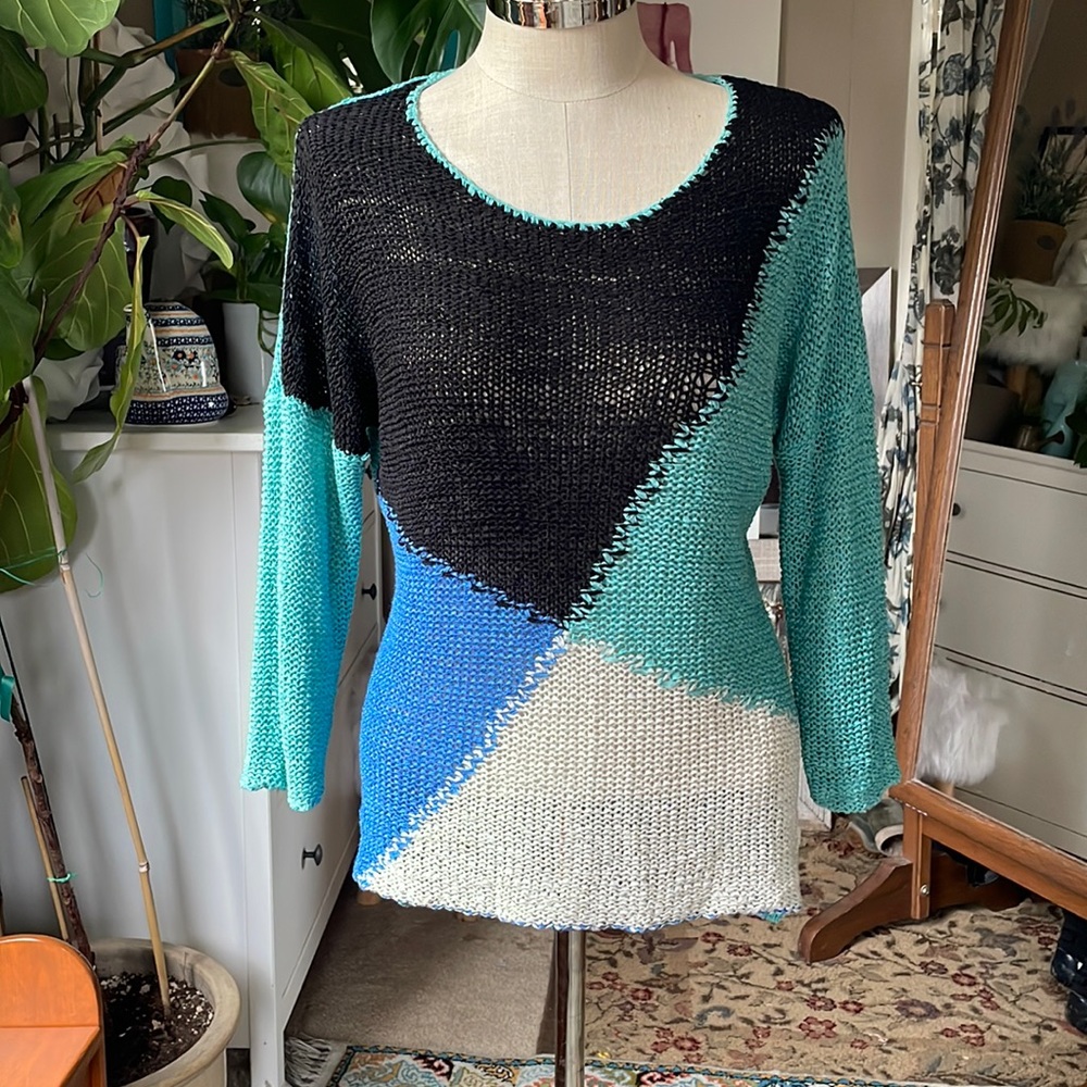 VIP color blocked sweater